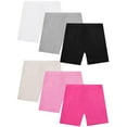 thumbnail image 4 of HomeDM 6 Pack Girls Shorts Casual Bike Shorts Athletic Dance Under Dress Clothes for Kids 6 Pack, 4 of 4