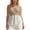 Beige, variant on uvwlwu Women's Crochet Lace Halter Tank Top Eyelet Hem Peplum Sleeveless Casual Summer Camisole,S