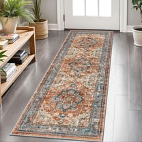 Hallway Runner Rug 2'x6' Washable Area Rugs Non Slip Laundry Rug Runner Floor Carpet Runners for Hallways Entryway Laundry Room Kitchen