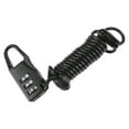 thumbnail image 1 of Candado para Casco de Motocicleta Mini Candados Antirrobo para Bicicleta Candado de Cable de 3 Dígitos, 1 of 7