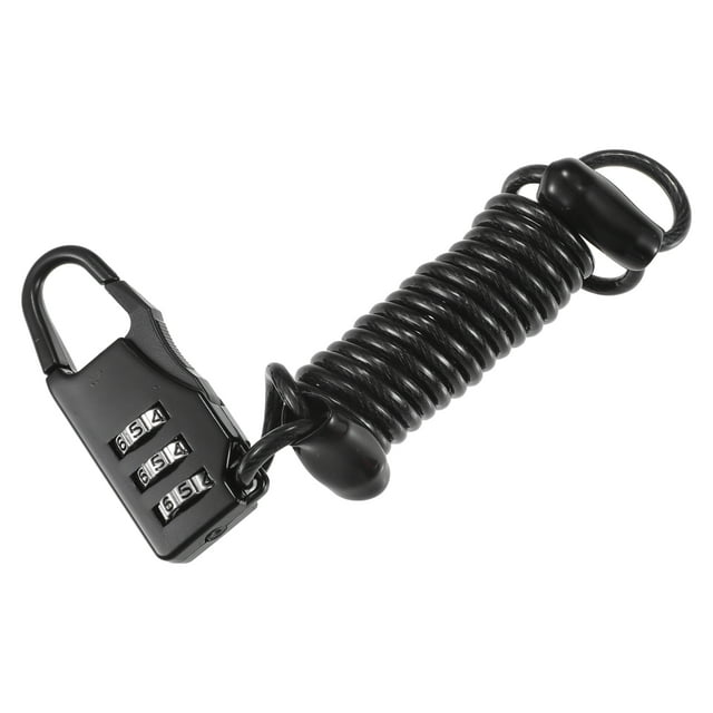 Candado para Casco de Motocicleta Mini Candados Antirrobo para Bicicleta Candado de Cable de 3 Dígitos