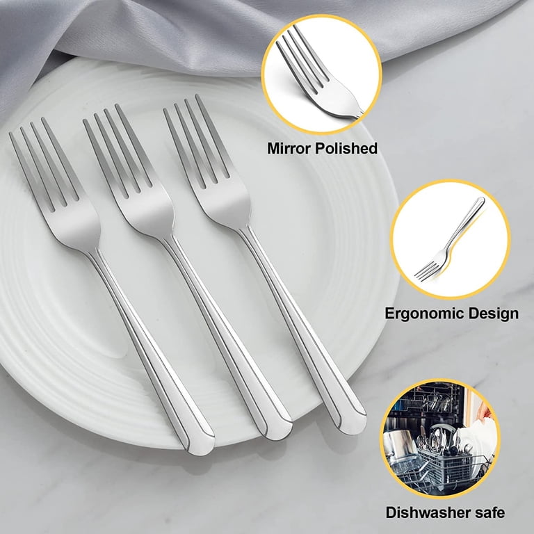 Bestdin 24-Piece Stainless Steel Dinner Forks, 8.2 Inch photo 3