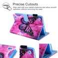 thumbnail image 5 of Fire 7 Case (2017/2015 Released, Not for 2019), Allytech Folio Slim Fit Stand Smart Cover Auto Sleep Wake Shockproof Anti-Slip Magnetic Closure Case for Amazon Fire 7, Rose Butterfly, 5 of 8