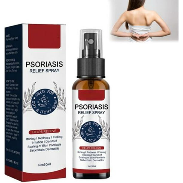 Pomada para el tratamiento del prurito, Yanshi psoriasis soothing spray 30ml reduce el enrojecimiento y la inflamación de la piel, tanto para hombres como para mujeres Yanshi Pomada para el tratamiento del prurito