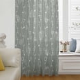 thumbnail image 6 of Sage Green Sheer Curtains 54 Inches Long, Vintage Minimalist Lines Abstract Art Light Filering Curtains, Breathable Simi Curtain Privacy Drapes for Kitchen Bathroom Nursery Small Window Treatment, 6 of 9