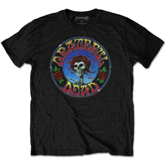 Men's Grateful Dead Bertha Circle Slim Fit T-shirt XX-Large Black