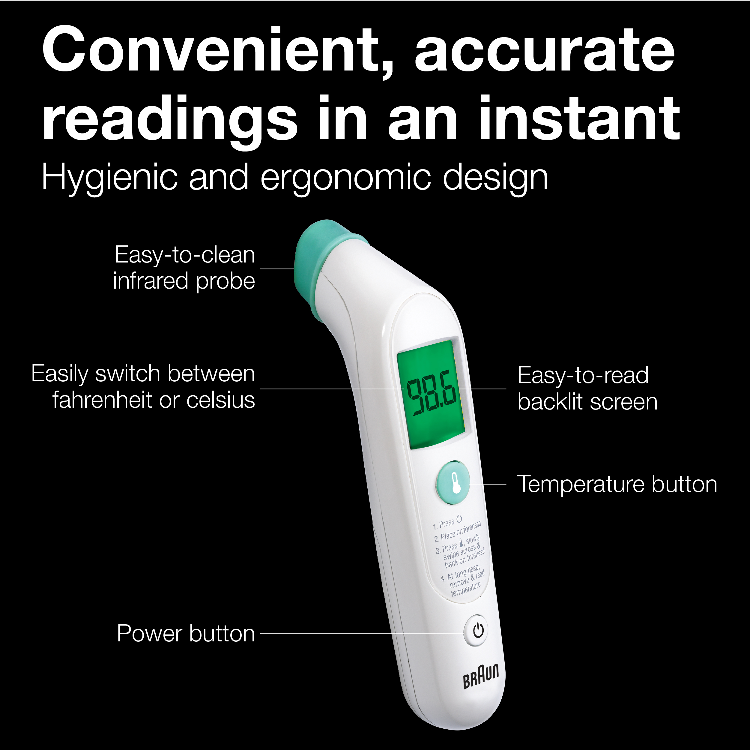 Braun TempleSwipe Forehead Thermometer photo 4