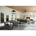 thumbnail image 2 of Progress Lighting Springer II 2-Light Ceiling Light, Matte Black, Open Cage, Antique Nickel Finish, Damp Rated, LED, 2700K, 2 of 9