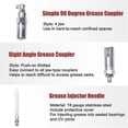thumbnail image 4 of Tool Grease Tip 9-piece Grease Coupler Kit Quick Connect Grease Fittings Complete Lube Accessories Banmo, 4 of 5