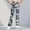 Dark Gray, variant on Girls Boys Flared Pants for Kids Fleece Sweatpants Pant Army Green Size 9 Years