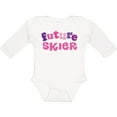 thumbnail image 3 of Inktastic Skiing Future Skier Girls Long Sleeve Baby Bodysuit, 3 of 5