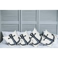thumbnail image 2 of Ambesonne Ocean Throw Pillow Cover 4 Pack, Nautical Anchor Safety, 18", Grey White, 2 of 7