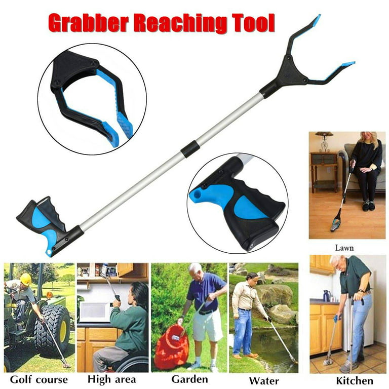 iMucci Grabber Reacher Tool, 32'' Extra Long Handle Foldable Pick up Stick  with Strong Grip Magnetic, Anti-Slip Claw, Trash Grabber Tool, Hand Grabber  Reaching Aids, Arm Extension 