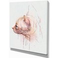 thumbnail image 2 of Cute Sphinx Watercolor Illustration - Large Animal Canvas Artwork, 2 of 4