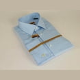 thumbnail image 4 of Mens 100% Egyptian Cotton Shirt French Cuffs Wrinkle resistance Enzo 61102 Blue, 4 of 12