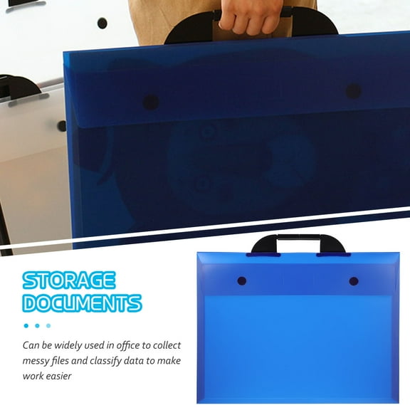 OUNONA  Art Portfolio Case A3 Album Clip Waterproof Artwork Storage Travel Student