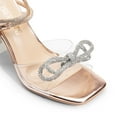 thumbnail image 2 of DREAM PAIRS Stiletto Bow Heels for Women Strappy Sparkly Rhinestone Square Toe Clear Crystal High Sandals for Party Wedding, 2 of 6