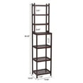 thumbnail image 3 of 100% Bamboo Bathroom Rack, Multi - Functional And Removable 7-Layer Shelf, Multi - Function 72 * 43.5 * 160.7Cm Dark Brown, 3 of 9