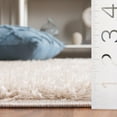 thumbnail image 5 of SAFAVIEH Lindsay Deborah Solid Polyester Shag Area Rug, Beige, 5'3" x 7'6", 5 of 8