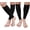 Black, variant on Compression Calf Sleeves for Men & Women, 20-30 mmHg Circulation Compression Leg Sleeve, Best for Running, Athletics, Pregnancy, Travel and Daily, 2 Pairs