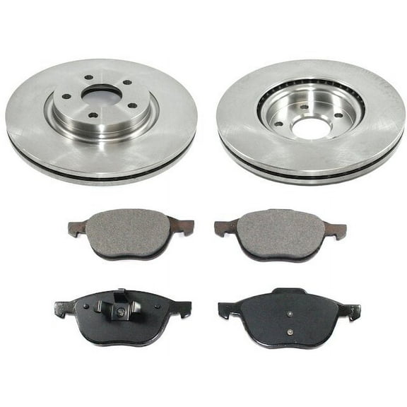 Front Brake Pad and Rotor Kit - Compatible with 2013 - 2019 Ford Escape FWD 2014 2015 2016 2017 2018