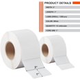 thumbnail image 2 of [12 Big Rolls, 1,300/Roll] 3" x 1" Direct Thermal Compatible Labels(not for dymo) - Premium Resolution & Adhesive, 2 of 5