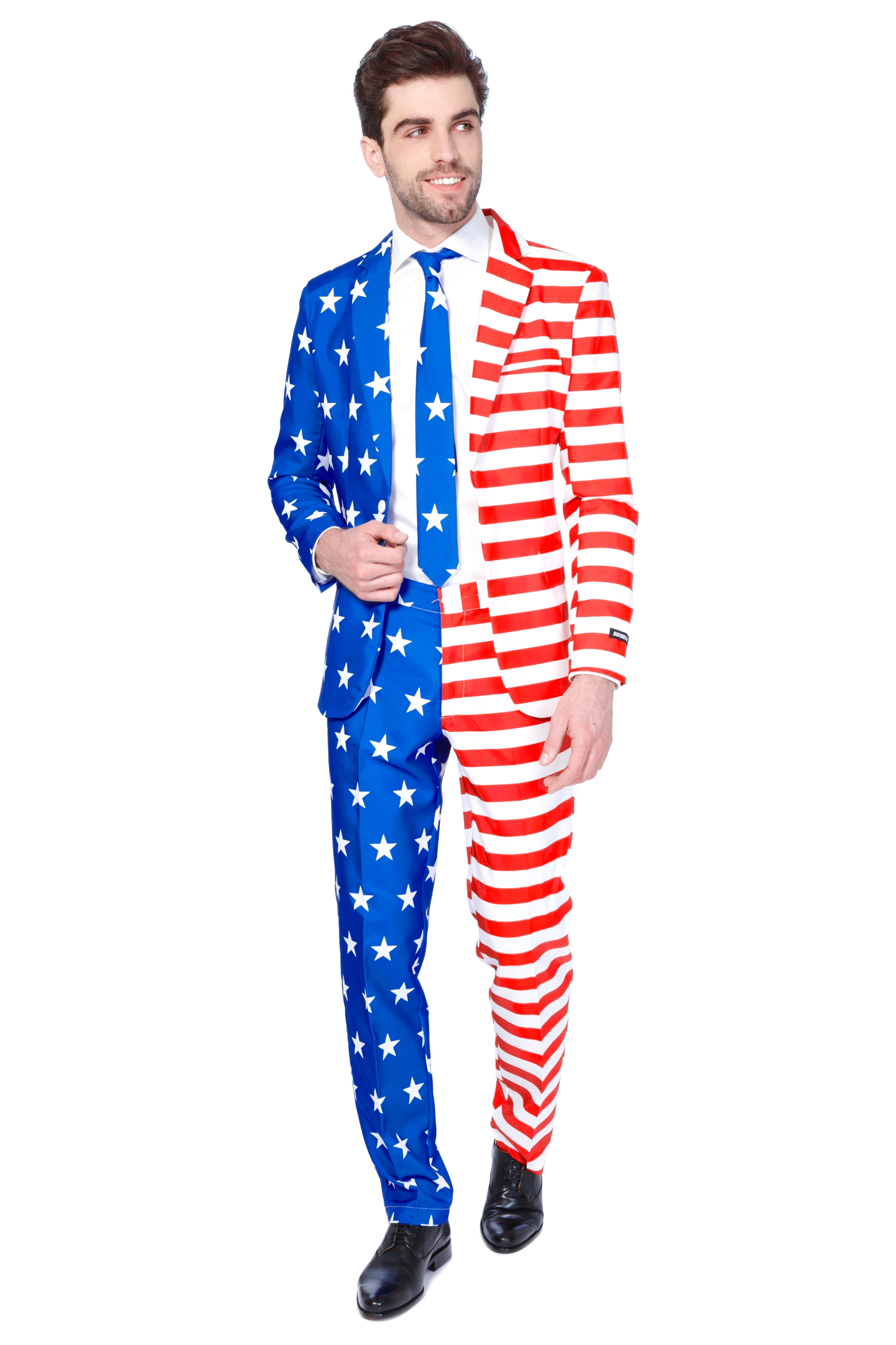 Suitmeister Men's USA Flag Americana Suit - Walmart.com