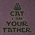 thumbnail image 2 of Cat I Am Your Father Cat Lover Mens Premium Tri Blend T-Shirt, Vintage Purple, Small, 2 of 5