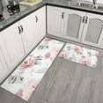 thumbnail image 2 of Pioneer Flower Floral Print Pattern Kitchen Rugs Sets Of 2,Anti Fatigue Kitchen Mat Rugs Non Slip Washable,Decorative Kitchen Floor Mats for Kitchen,Sink,Laundry,17"x30"+17"x47", 2 of 7
