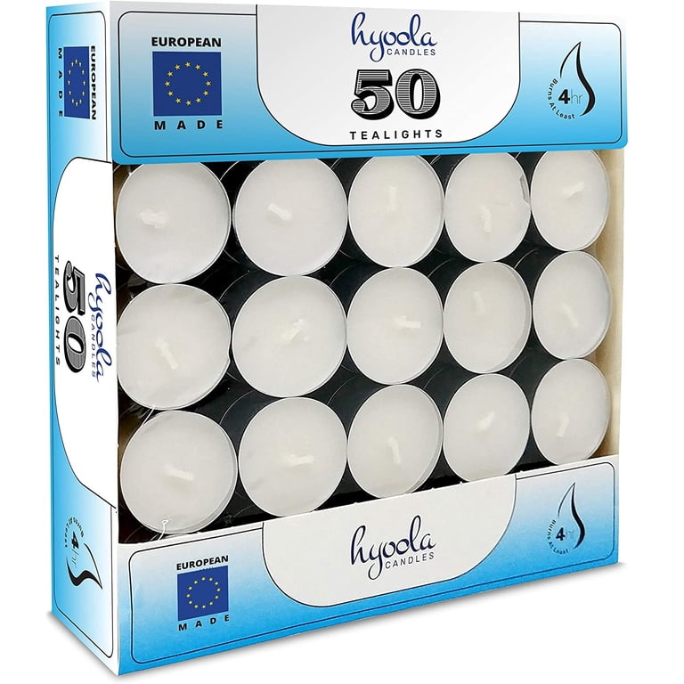 Hyoola Tea Light Candles, 50 Pack, 4 Hour Burn photo 5