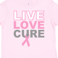 thumbnail image 4 of Inktastic Live Love Cure Breast Cancer Boys or Girls Toddler T-Shirt, 4 of 5