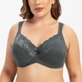 thumbnail image 4 of MELENECA Underwire Minimizer Bra for Women Anthracite 36G, 4 of 4