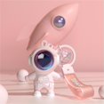thumbnail image 3 of Astronaut Kawaii Key Chain with Sunset Light - Cute Pendant Car Keychains (Pink), 3 of 4