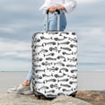 thumbnail image 3 of Lsque Fish Bones Printed Luggage Cover, Travel Luggage Protector,Scratch and Dirt Resistant, Fits 18-32 Inch Luggage - Large, 3 of 9