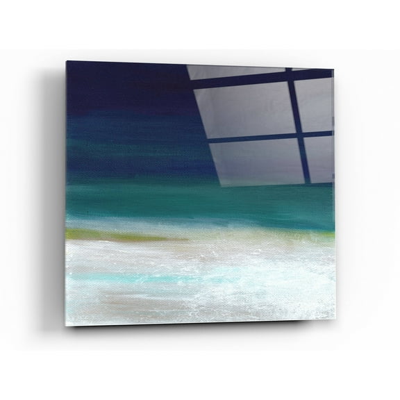 Epic Art 'Beach IV' by Linda Woods, Acrylic Glass Wall Art, 24"x24"
