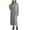 Gray, variant on Kaemgyyd Robe for Women Fall Winter Warm Zipper Bathrobe Ribbed Long Sleeves Full Length Loungewear Sleepwear with Pockets