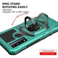 thumbnail image 5 of SPYCASE Case for T-Mobile REVVL 6 Pro 5G Case w/Tempered Glass Screen Protector [Military Grade] Ring Car Mount Kickstand Shockproof Hard Phone Case - Teal, 5 of 8