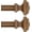 Wood Grain, variant on Black Curtain Rods - Adjustable 32 to 45 Inch, Elegant Square Decorative Treatment for Single Window - Square Finial, 1 Pack