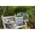 thumbnail image 3 of Simply Daisy 16" x 16" Jan Geometric Outdoor Pillow, Blue (1 count), 3 of 4