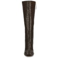 thumbnail image 6 of Journee Signature Womens Genuine Leather Tamori Extra Wide Calf Square Toe Inside Zip Knee High Boots, 6 of 9