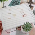 thumbnail image 6 of fenteer Rings Display Tray Ear Studs Organizer for Rings Studs Earrings Bedroom Home White, 6 of 8