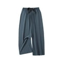 thumbnail image 2 of PNTUTB Women's Solid Color Elastic Waist Thin Casual Sleepwear Pants Home Pants Sports Wearable Pants, 2 of 5