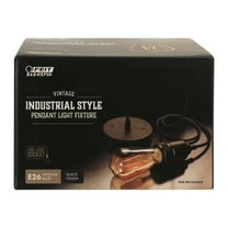 Feit Electric Industrial 55" inch Assembled One Socket Matte Black Pendant Light