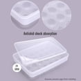 thumbnail image 4 of Toystoory 3 uds portahuevos cubiertos con 24 compartimentos caja de almacenamiento de plástico apilable dispensador Visible de mantenimiento fresco nevera Organizadores de utensilios de cocina Toystoory HA066983-00B, 4 of 6