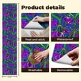 thumbnail image 5 of Boho Peel and Stick Wallpaper 23.6in x 9.8ft Vibrant Floral Purple Green Elements Blue Contact Paper Vinyl Waterproof Self Adhesive Wall Paper for Bedroom Shelf Cabinet Renter Friendly, 5 of 8