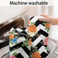 thumbnail image 5 of Pioneer Flower Floral Print Pattern Bathroom Rugs Mat, Non Slip Microfiber Bathroom Rug with Rubber Backing, Soft Mats for Bathroom Floor Tub Shower, 17"x30", 5 of 5