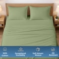thumbnail image 3 of Dee's Collection 800 TC 4 Piece Sheet Set 15 Inch Deep pocket 100% Egyptian Cotton RV King Size, Moss Color, 3 of 6