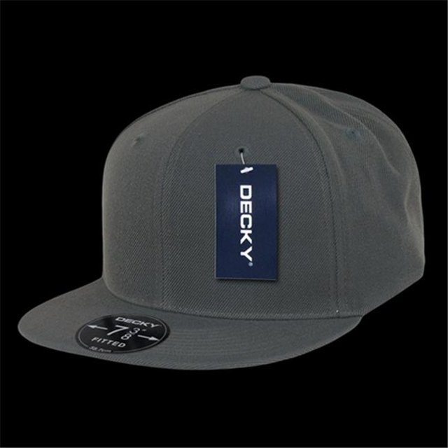 Decky RP1-PL-CHA-24 Retro Fitted Caps Charcoal - 7.13