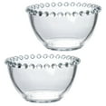 thumbnail image 3 of Raindrops Clear Glass Bowls for Storage Transparent Sauce Bowl Set of 2 Elegant Design Practical Use 4.5 inch, 3 of 8