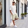thumbnail image 6 of Boyscolos Athletic Shorts for Men Quick Dry Drawstring Breathable Biker Short Workout Summer Gym Pants with Zipper Pockets Khaki L, 6 of 7